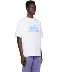 Late Checkout White Double Trouble T Shirt