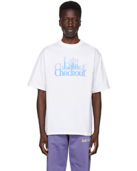 Late Checkout White Double Trouble T Shirt