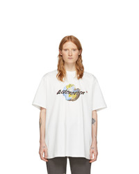 Ader Error White Earth Graphic T Shirt