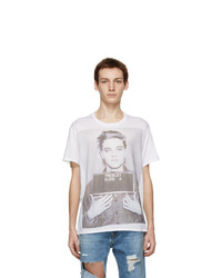 R13 White Elvis Mugshot Boy T Shirt