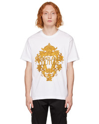 VERSACE JEANS COUTURE White Embellished T Shirt