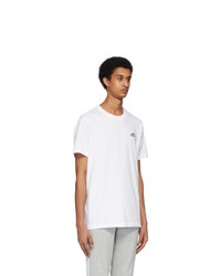 adidas Originals White Embroidered T Shirt