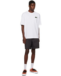 Lacoste White Embroidered T Shirt