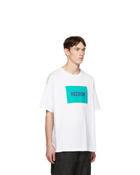 Vier White Facetasm Edition Box Logo T Shirt