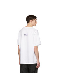 Vier White Facetasm Edition Box Logo T Shirt