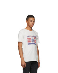 Saint Laurent White Flag Logo T Shirt