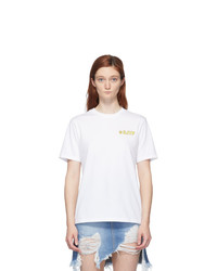 Sjyp White Flame Logo T Shirt