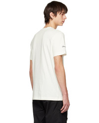 Moncler White Flocked T Shirt