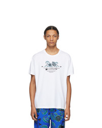 Givenchy White Floral Homme T Shirt