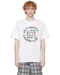 Clot White Flowers Logo T Shirt