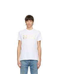 VERSACE JEANS COUTURE White Foil Logo T Shirt