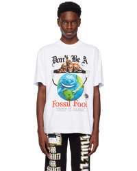 Online Ceramics White Fossil Fool T Shirt