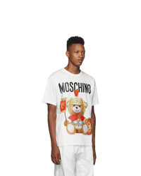 Moschino White Gladiator Teddy T Shirt