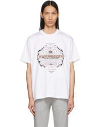 Burberry White Globe Graphic T Shirt