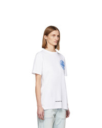 Off-White White Glow In The Dark 3d Cross T Shirt