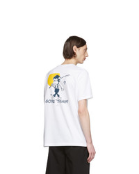 Ps By Paul Smith White Gone Fishing T Shirt
