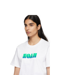 Noah NYC White Gradient Logo T Shirt