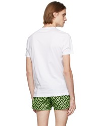 Versace White Gradient Logo T Shirt