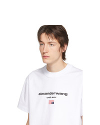 Alexander Wang White Graphic Logo T Shirt