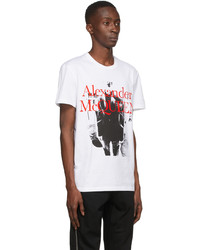 Alexander McQueen White Graphic Print T Shirt