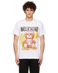 Moschino White Graphic Print T Shirt