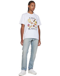 Casablanca White Graphic T Shirt