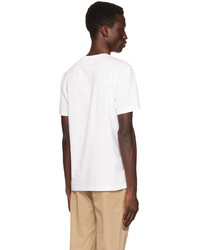 Lacoste White Graphic T Shirt