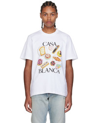 Casablanca White Graphic T Shirt