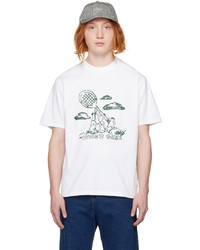 Palmes White Graphic T Shirt
