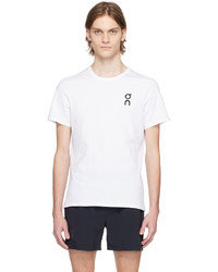 On White Graphic T Shirt