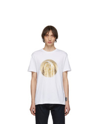 VERSACE JEANS COUTURE White Greek Figure T Shirt