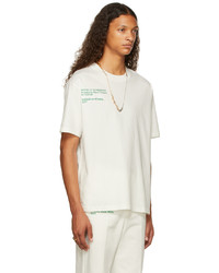 SSENSE WORKS White Green Humanrace Commemorative T Shirt