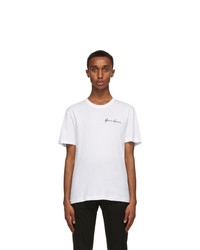 Versace White Gv Signature T Shirt