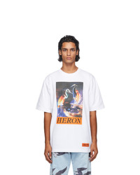 Heron Preston White Heron Times T Shirt