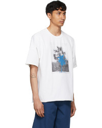 Kenzo White High Summer Oversized Tropical Graffiti T Shirt