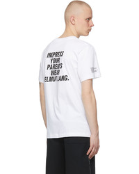 Helmut Lang White Impress T Shirt