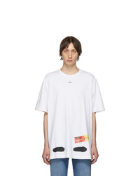 Off-White White Incomplete Spray Paint T Shirt