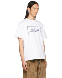 Jean Paul Gaultier White Ink Stamp T Shirt