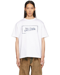 Jean Paul Gaultier White Ink Stamp T Shirt