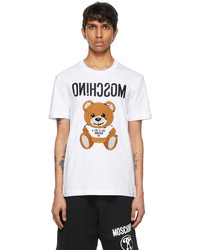Moschino White Inside Out Teddy Bear T Shirt