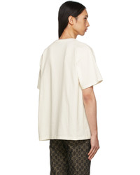 Gucci White Interlocking G Stripe T Shirt