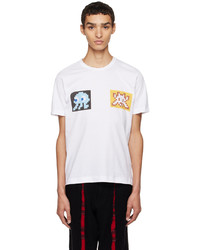 Comme Des Garcons SHIRT White Invader Edition Graphic T Shirt