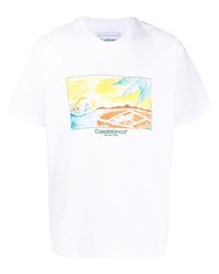 Casablanca White Island Logo T Shirt