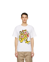Kenzo White Kansai Yamamoto Edition Three Tigers T Shirt