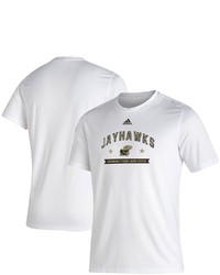 adidas White Kansas Jayhawks Military Appreciation Salute To Service Roready Creator T Shirt At Nordstrom