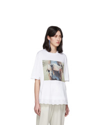 Simone Rocha White Lamb Print A Line T Shirt