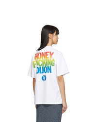 Honey Fucking Dijon White Large Logo T Shirt