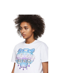 Kenzo White Limited Edition Holiday Tiger T Shirt
