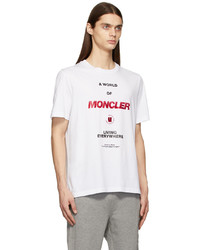 Moncler White Living Everywhere T Shirt