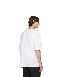 Maison Margiela White Logo Destroyed Tab T Shirt